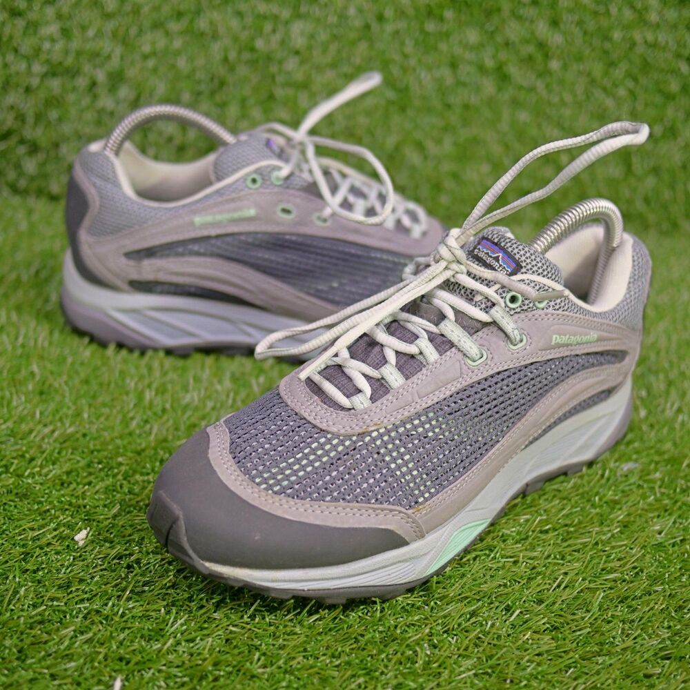 Patagonia Nine Trails Forge Hiking Shoes - Prairie Mist  Gray - Women's Size 8.5